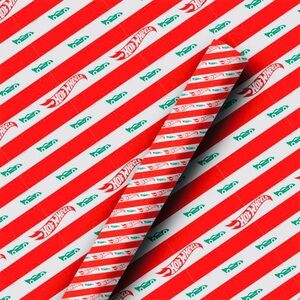 ONE ROLL: 10 ft of Hot Wheels Cars of Christmas Wrapping Paper